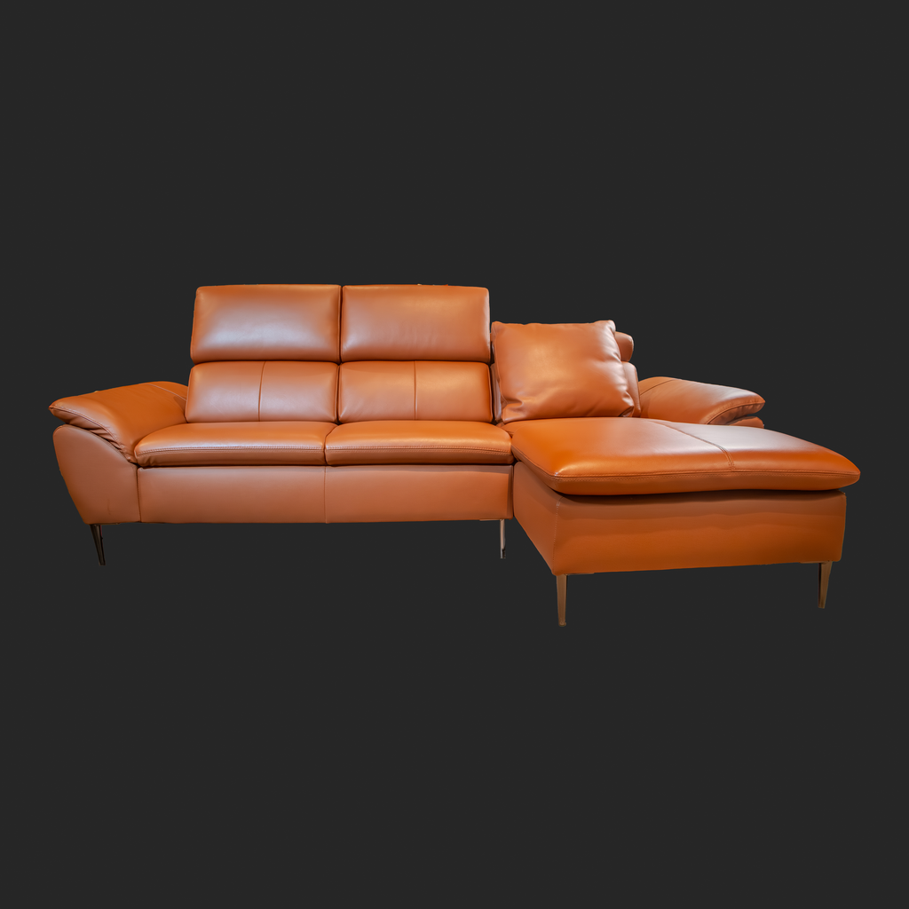 Italian Cowhide Leather Sofa – The Furniture Boutique