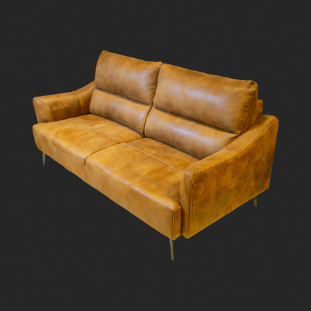 Italian Cowhide Leather Sofa