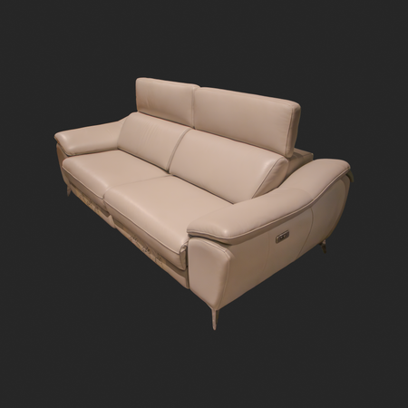 Italian Cowhide Leather Electric Sofa