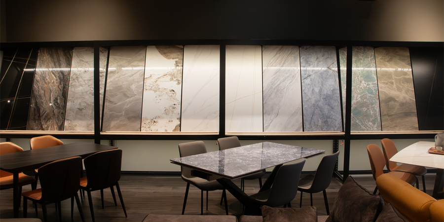 Carrara Crescent Table