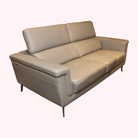 Platinum Luxe Leather Sofa