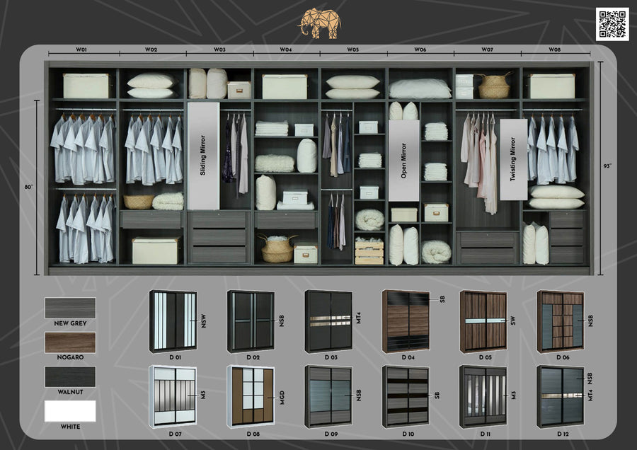 Sliding Wardrobe Customizable